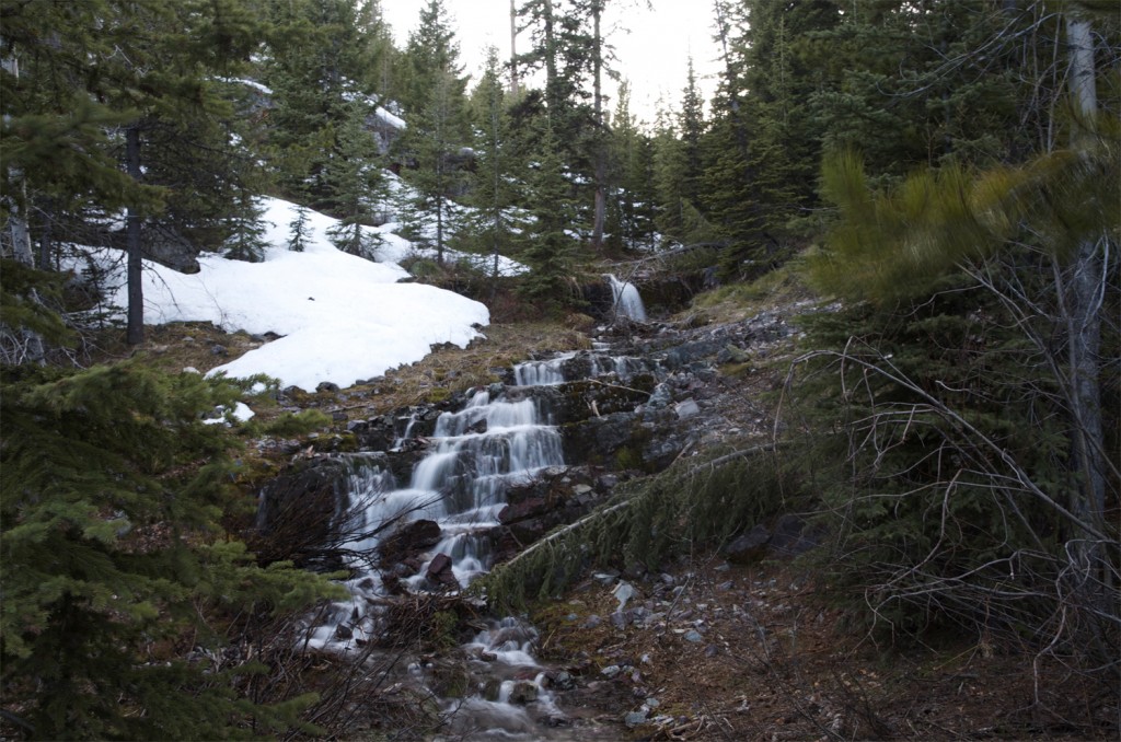 montana waterfall, cold waterfall