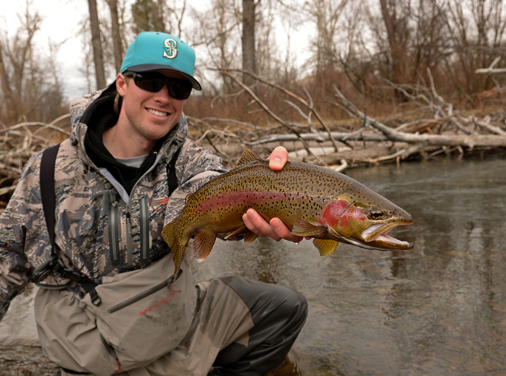 montana, rainbow, trout, fly, fishing, fish, wild, winter, 2013